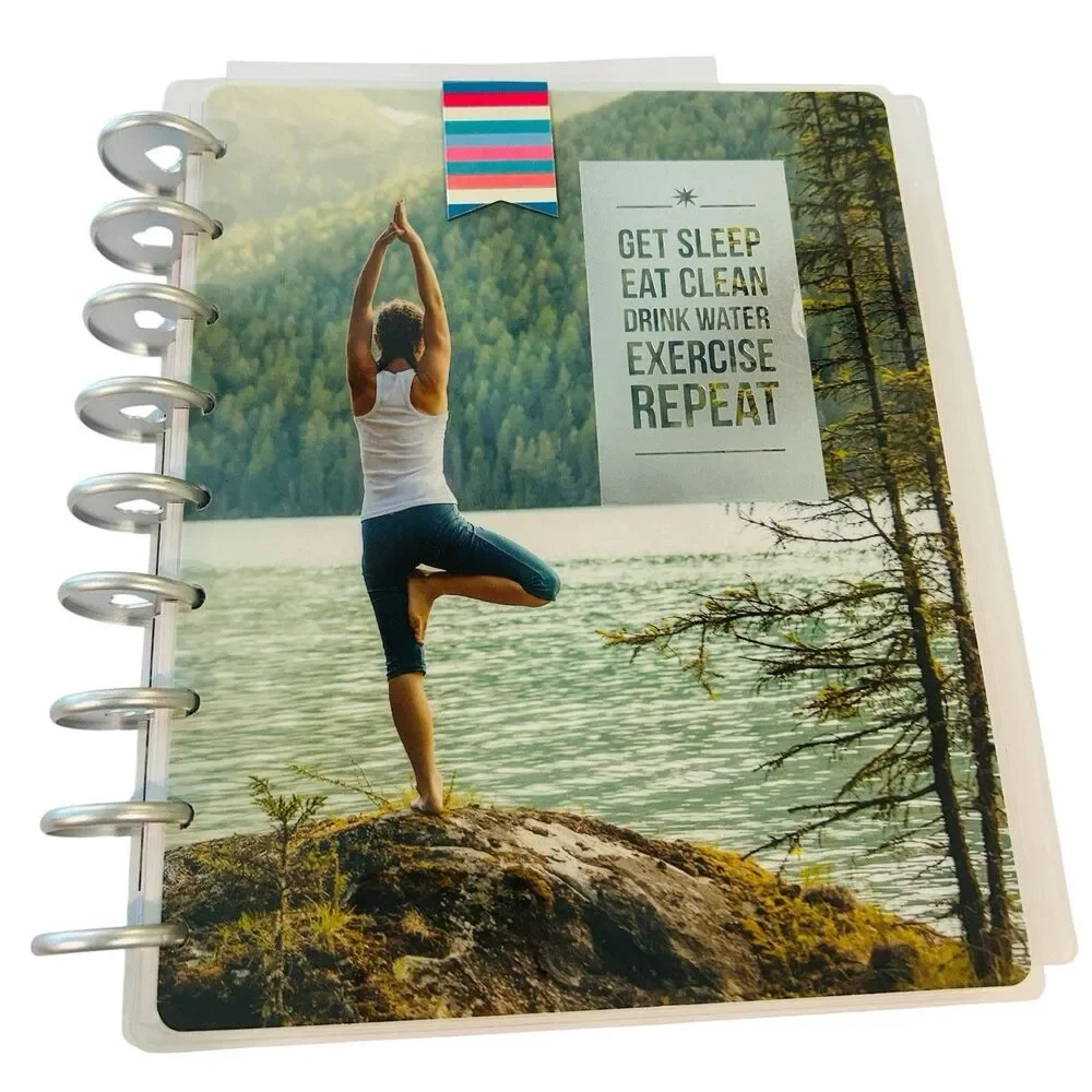 Happy Planner Fitness Disc Bound Classic Undated Live Well Workout Stickers NEW